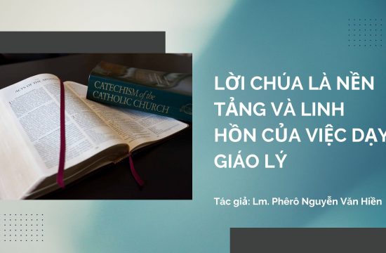 Lời Chúa là nền tảng và linh hồn của việc dạy Giáo lý