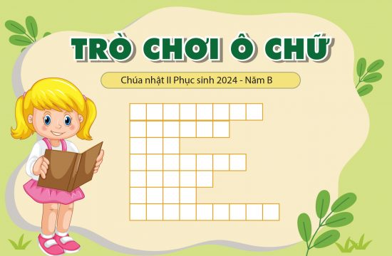 Trò chơi ô chữ - Chúa nhật II Phục sinh - Năm B