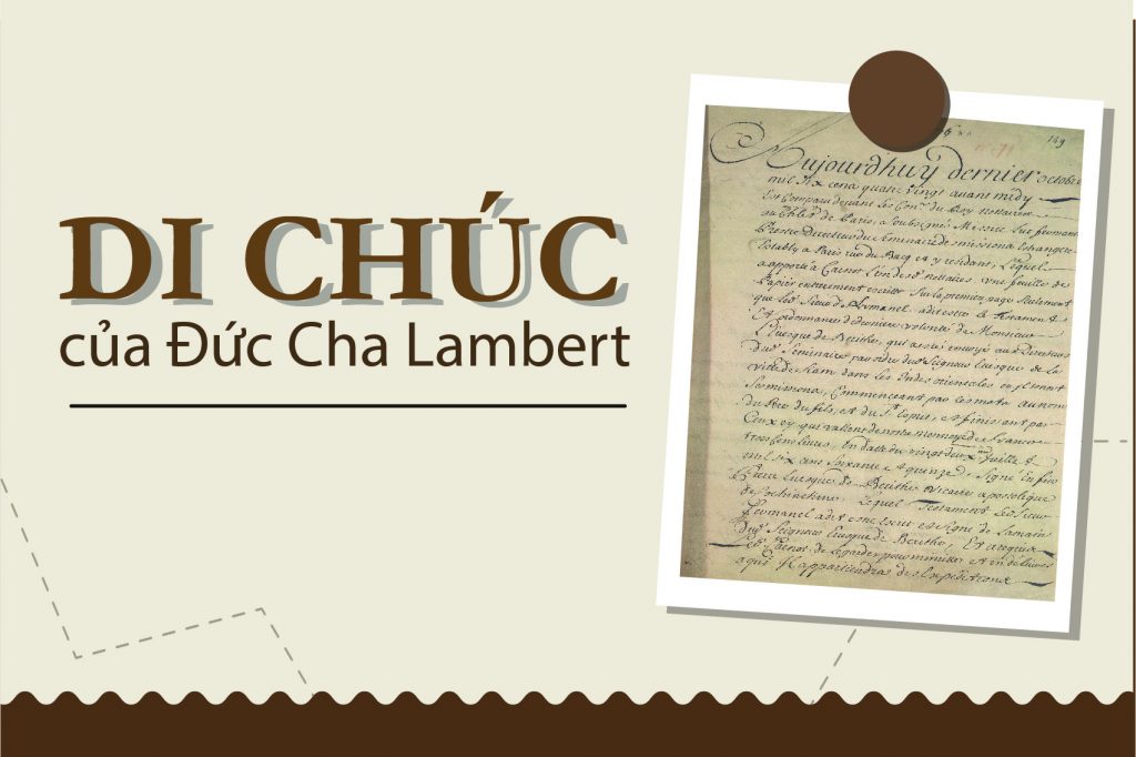 Di chúc của Đức Cha Lambert