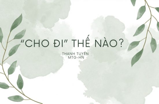 "Cho đi" thế nào?