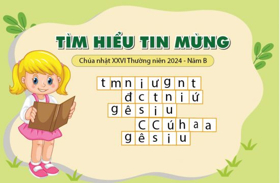 Trò chơi ô chữ - Chúa nhật XXVI thường niên - Năm B