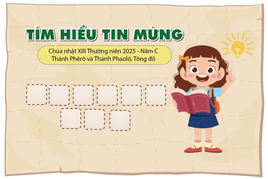 Trò chơi ô chữ - Lễ Thánh Phêrô và Thánh Phaolô Tông Đồ